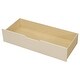 preview thumbnail 7 of 9, Cream Wood Twin Size Platform Bed with Storage Shelves and 2 Drawers