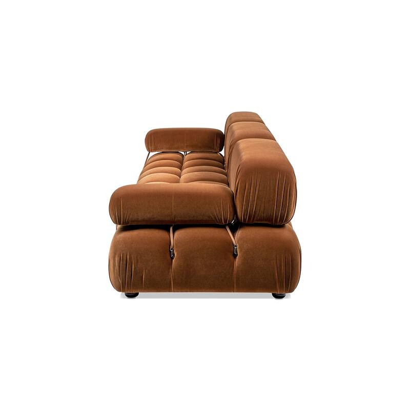 Marcel 109.5" Bubble Modular Modern 3-Piece Sofa