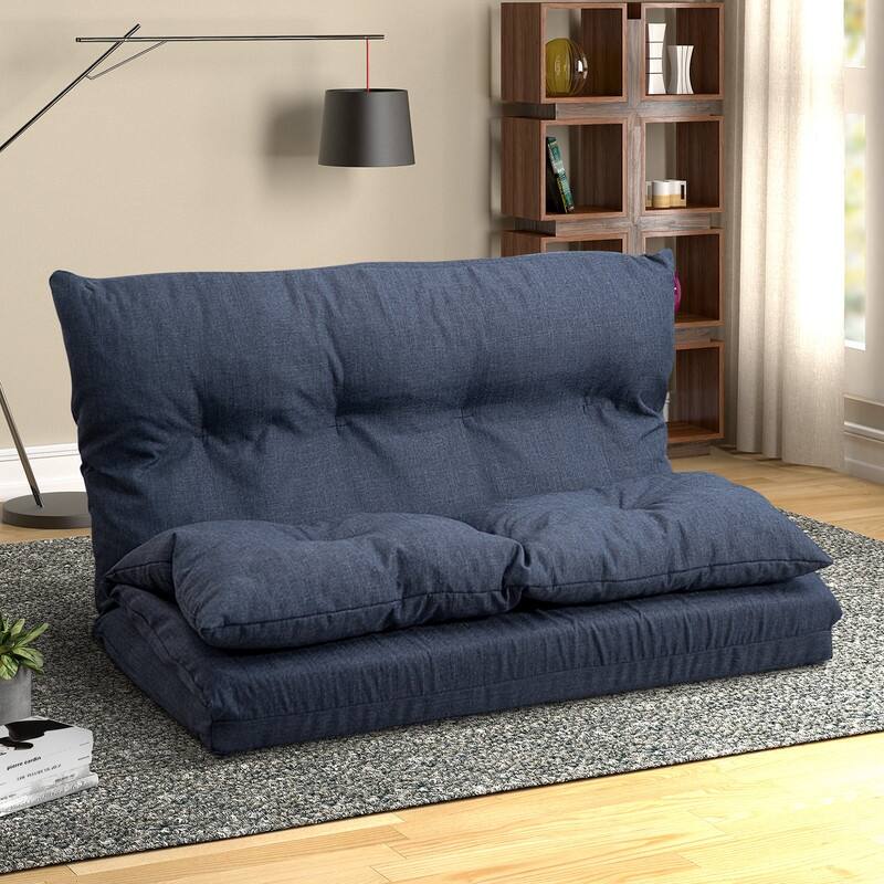 Adjustable Fabric Folding Chaise Lounge Sofa Floor Couch and Sofa