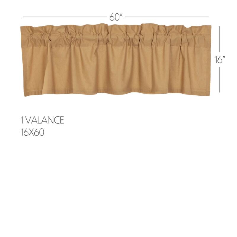 Annie Buffalo Check Valance - Antique White/Country Black - 16x90