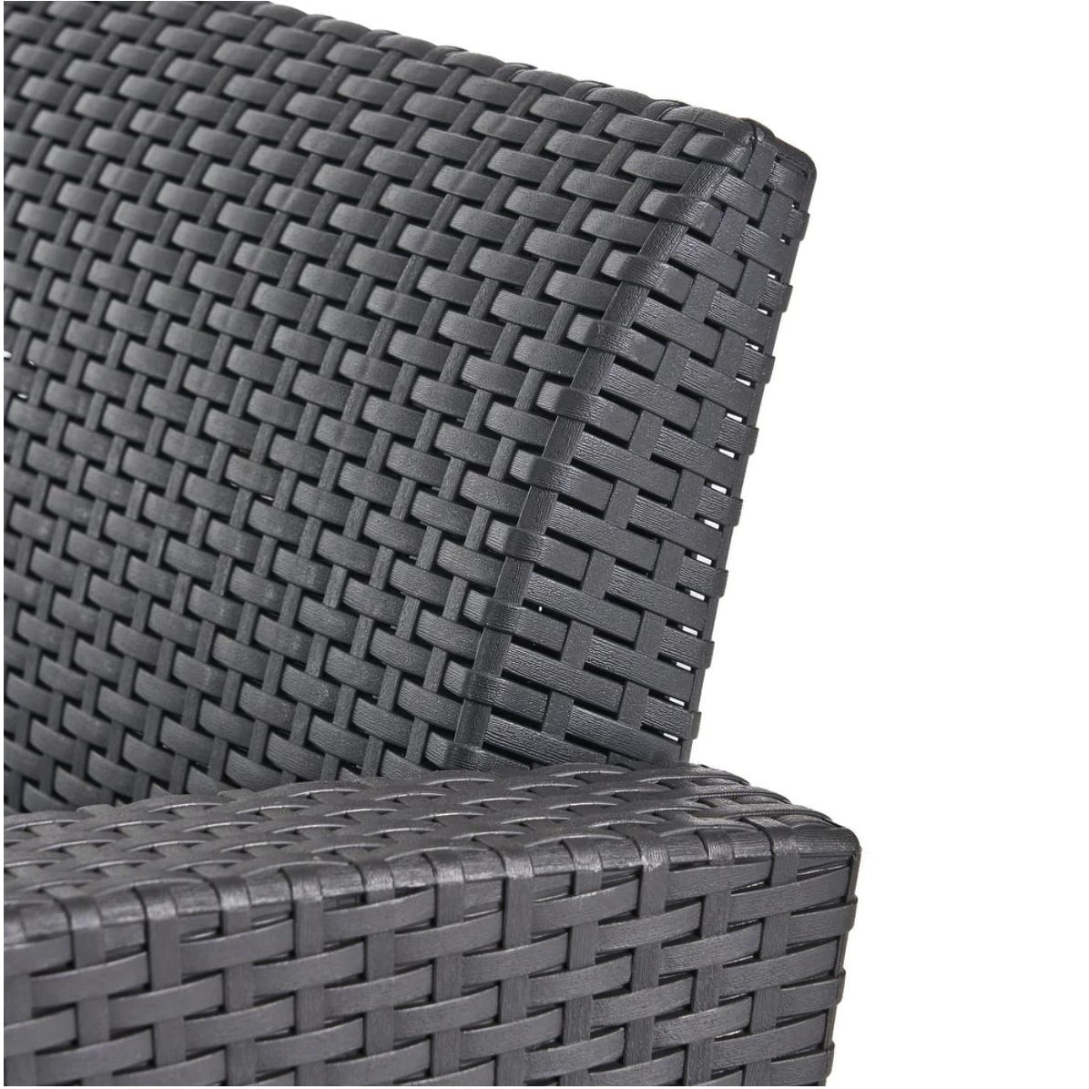 Comet 6-Piece Faux Wicker and Concrete Outdoor Fire Pit Chat Set-image