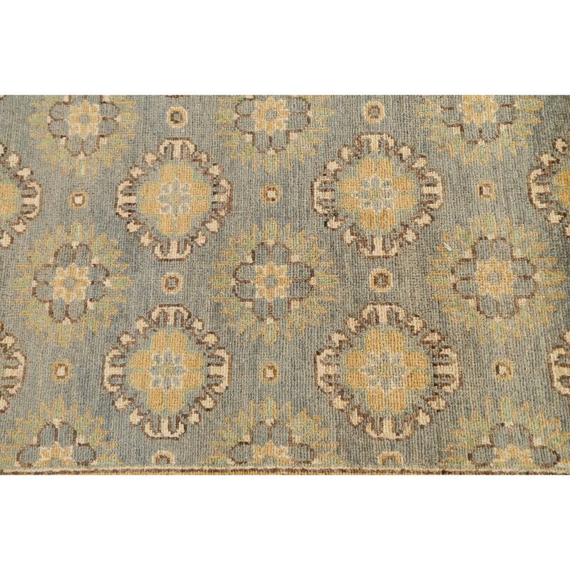 Geometric Khotan Oriental Area Rug Wool Hand-knotted Living Room Carpet - 9'0" x 11'6"