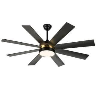 Moasis 60-inch 8 Blades Ceiling Fan with Light and Remote Control