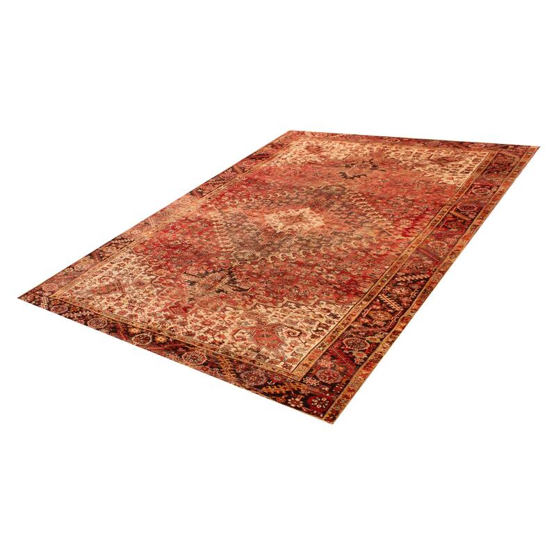 ECARPETGALLERY Hand-knotted Sarabi Red Wool Rug - 9'11 x 13'5