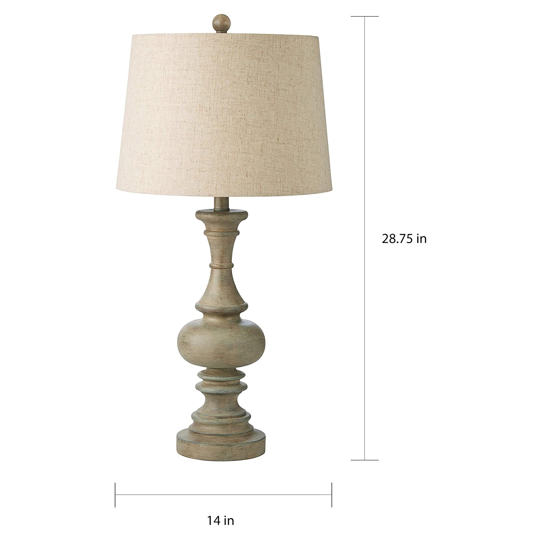 Adesso Distressed Gray Vintage Farmhouse Table Lamp On Sale Overstock 31632899