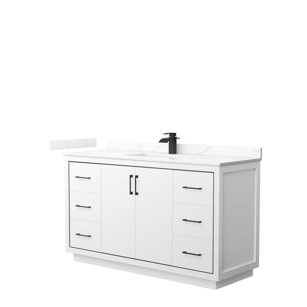 Icon 60-inch Single Vanity, Quartz Top