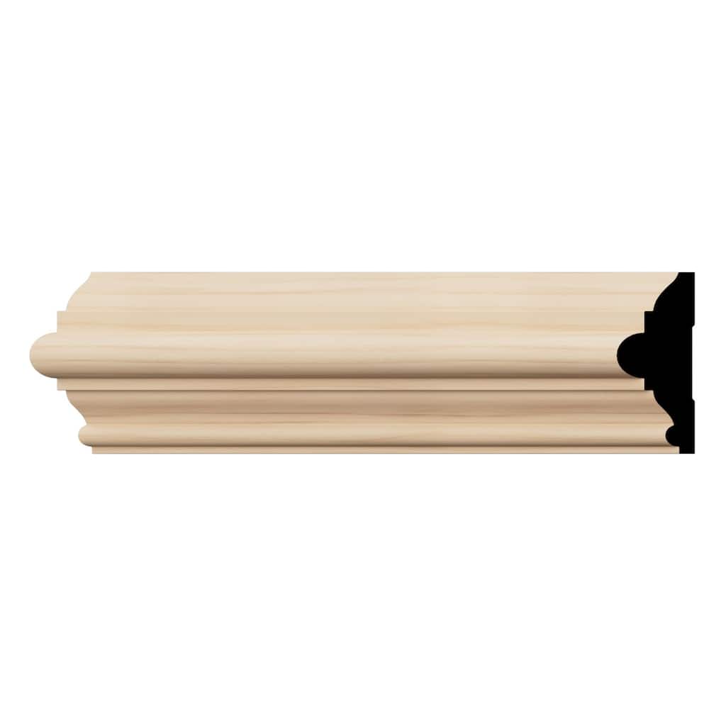 WM300: 1-1/16-in D x 3-in W x 96-in L Americraft Solid Hardwood Stain Grade Chair Rail Moulding