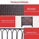 preview thumbnail 7 of 8, Costway Patio Hanging Rattan Basket Chair Swing Hammock Chair with - See Details