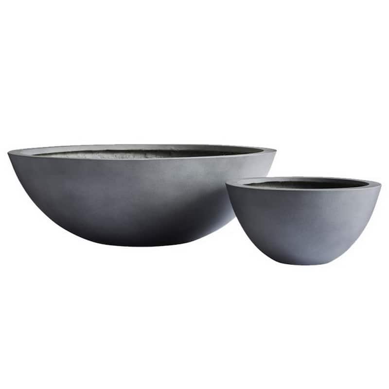 DreamPatio Los Angeles 1-piece Fiberstone Succulent Bowl Planter
