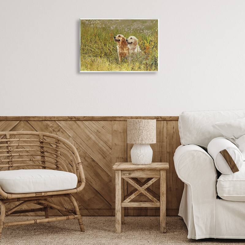 Stupell Happy Dogs Field Day Wall Plaque Art Design By Sueellen Ross