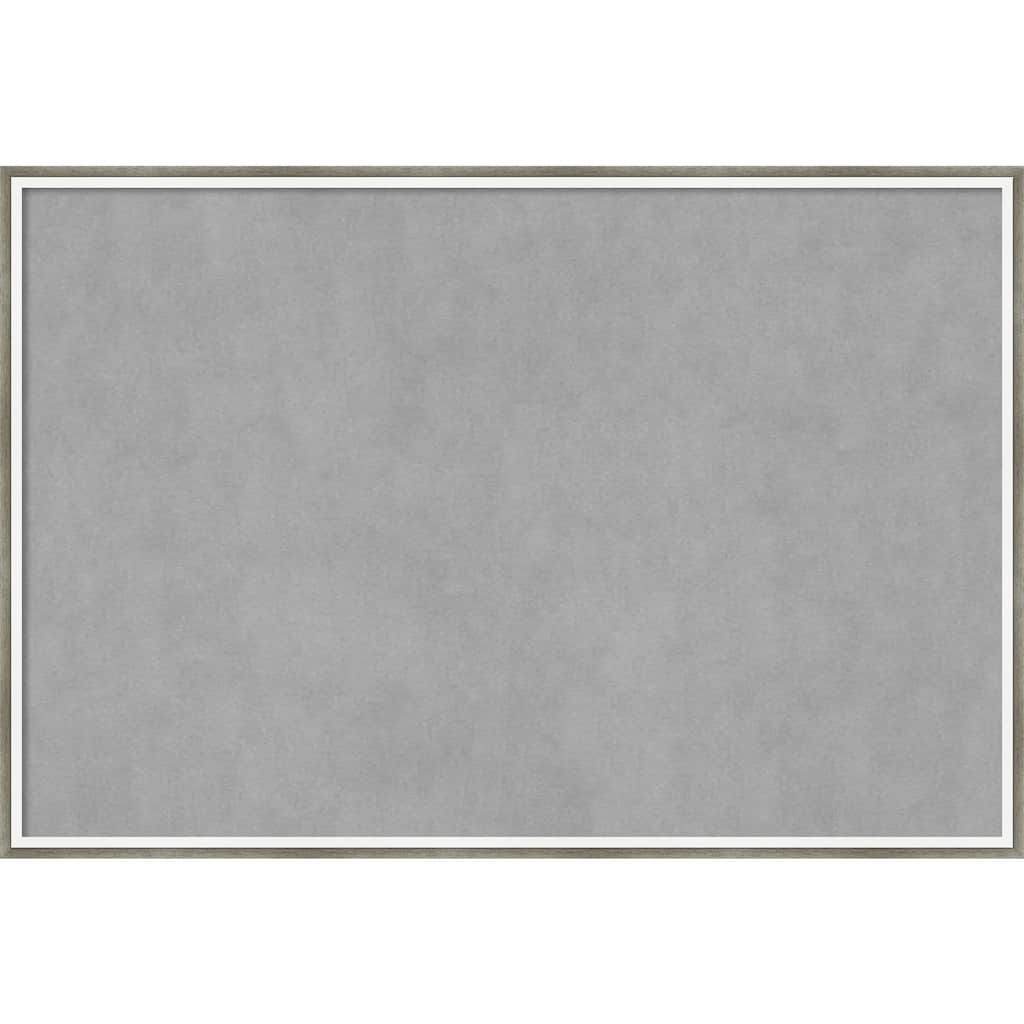 Amanti Art Lucie Silver White Framed Magnetic Board