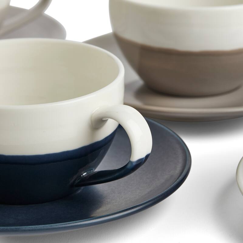 Royal Doulton Coffee Studio Cappuccino Cup & Saucer 9 Oz Set/4