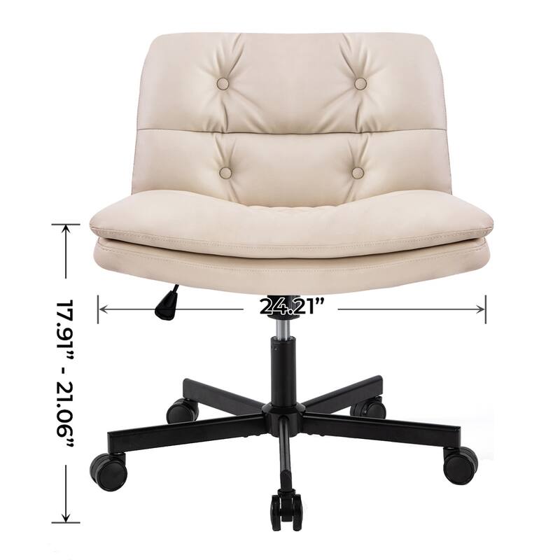 Larger Size 360 Swivel Home Office Desk Chair with Wheels