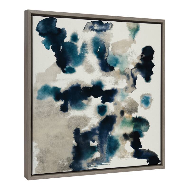 Kate and Laurel Sylvie Gilded Watercolor Frame Canvas by Amy Lighthall