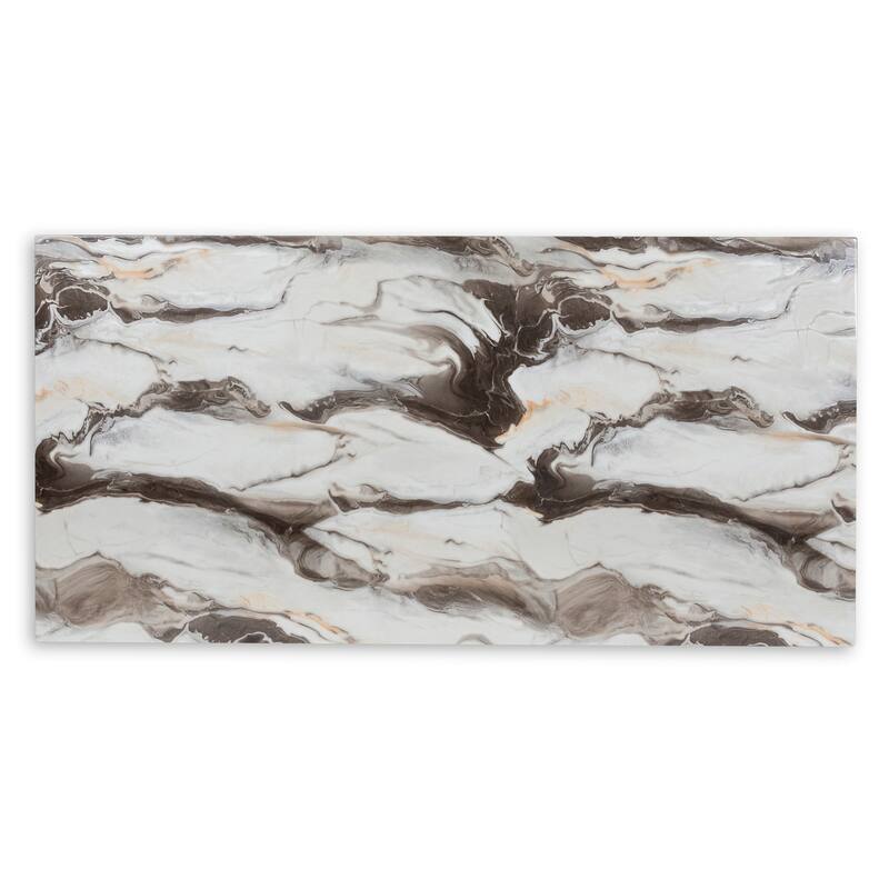 Roundhill Furniture Cavira Modern Faux Marble Counter Height Dining Table