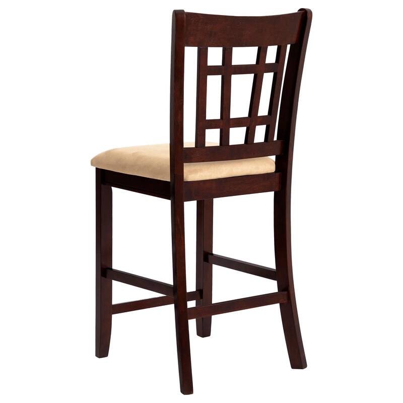 Lavon Wood Lattice Back Counter Height Stools (Set of 2) - 18.50'' x 20.25'' x 41.25''