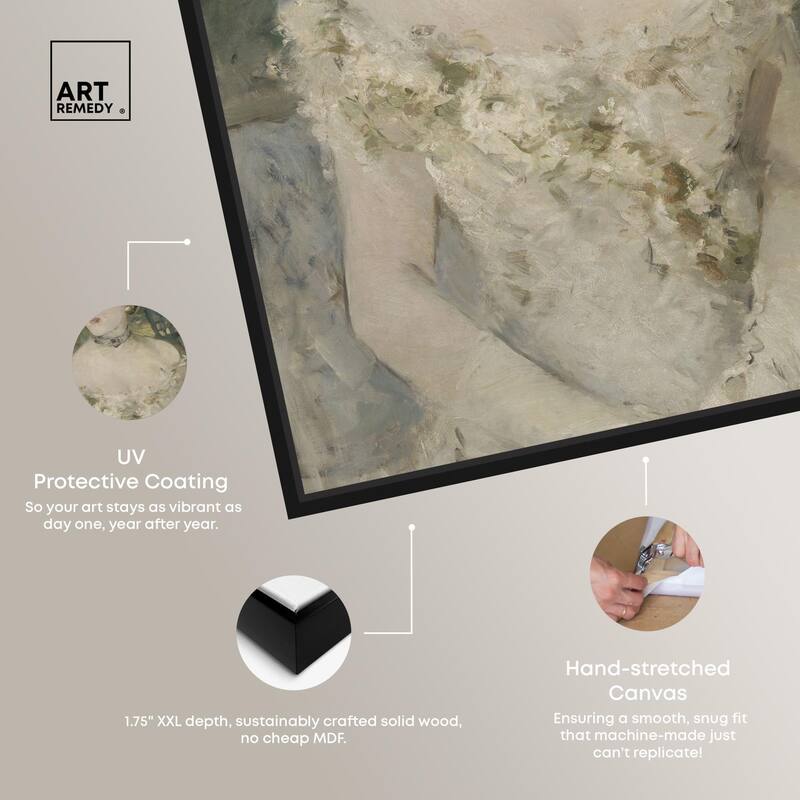 Young Girl in a Ball Gown Canvas by Art Remedy