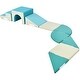 preview thumbnail 5 of 4, Soft Climb and Crawl Foam Playset 9 in 1, Safe Soft Foam Nugget Block - Blue
