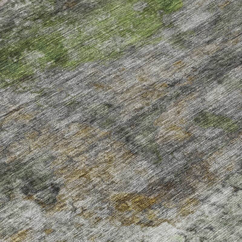 HomeRoots Abstract Transitional Rectangle Outdoor Rug