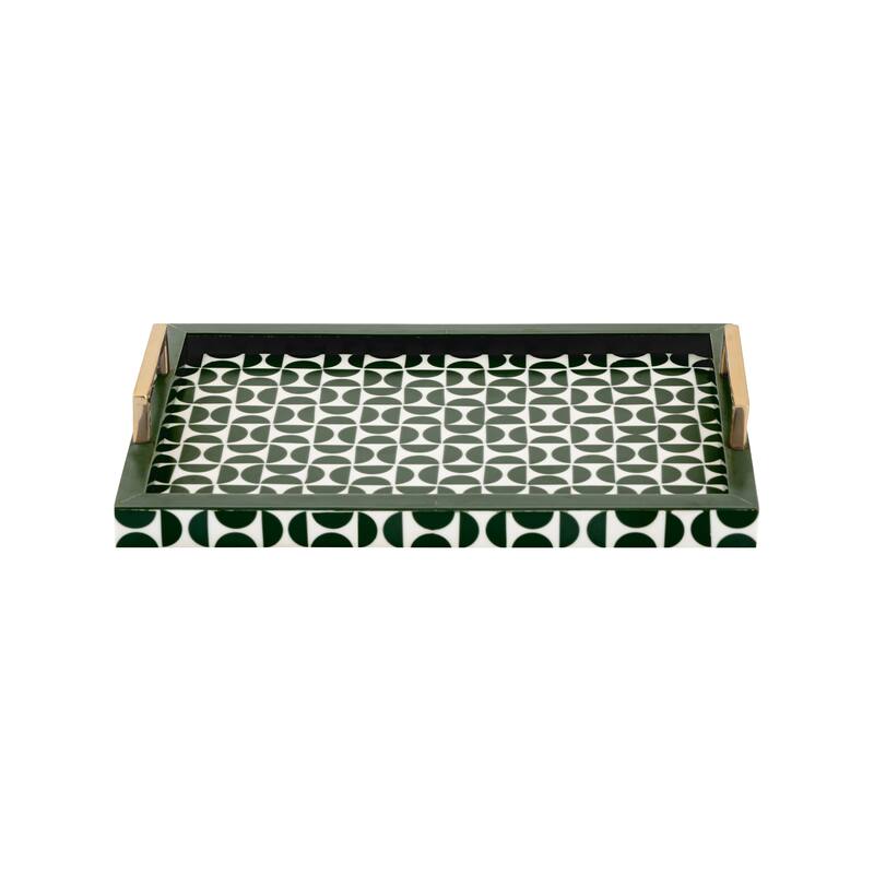 Elk Home Futrelle Dark Green Composite 18 Inch Wide Tray