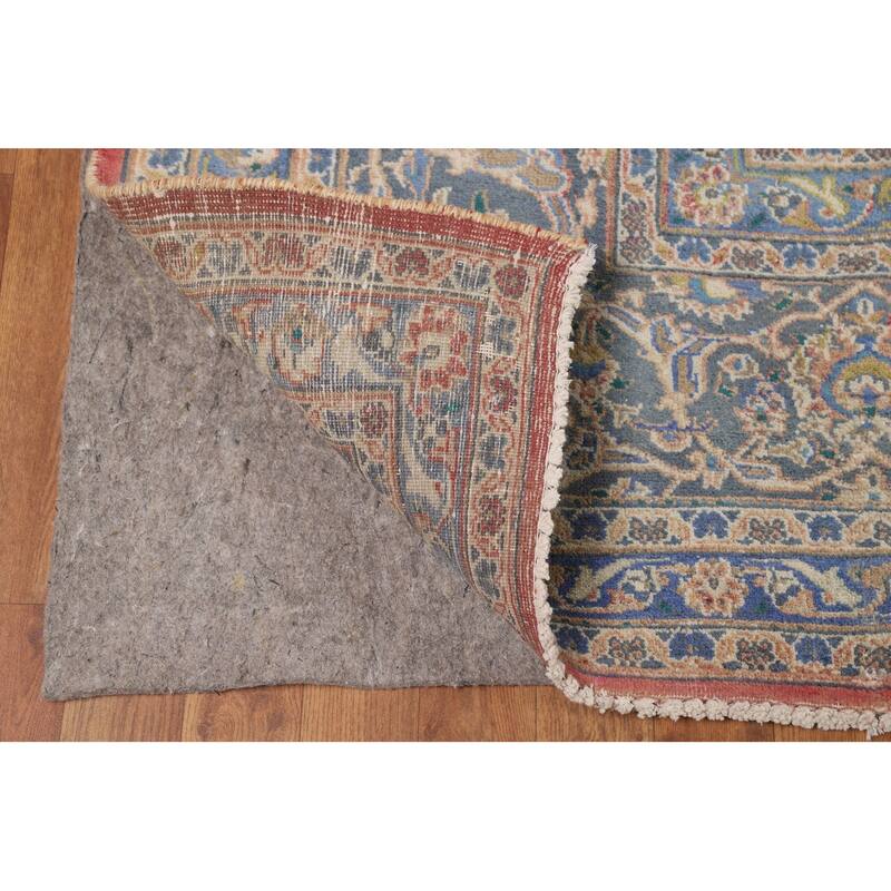 Traditional Pink Tabriz Persian Area Rug Handmade Wool Carpet - 9'6"x 12'6"