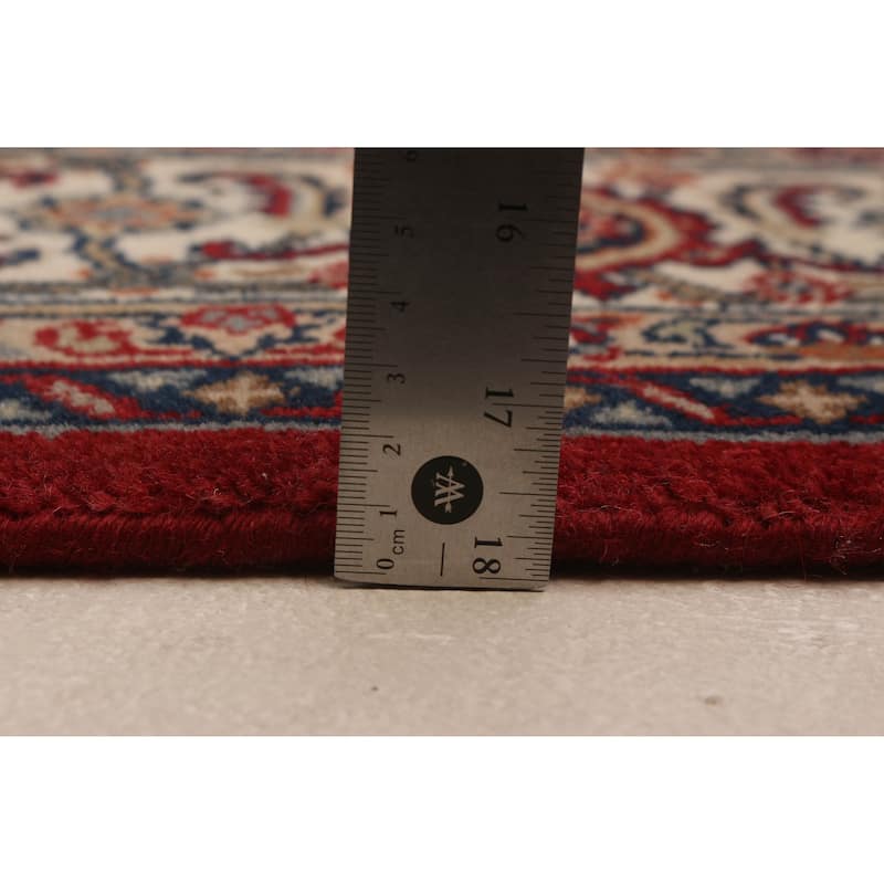 ECARPETGALLERY Hand-knotted Bijar Cream, Red Wool Rug - 5'6 x 7'9