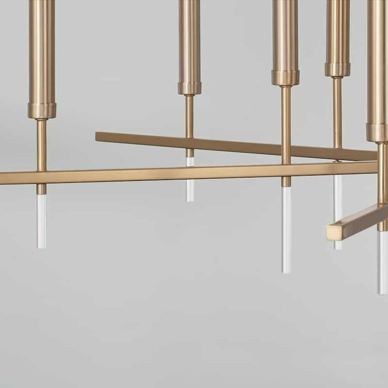 Elora 20-light Matte Brass Hanging Chandelier