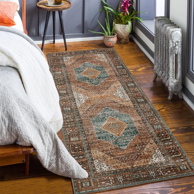 Mcow Low Pile Machine Washable Non-Slip Area Rug