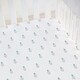 preview thumbnail 2 of 1, Fitted Crib Sheet Pineapples Gray - 52"x 28" x 9"