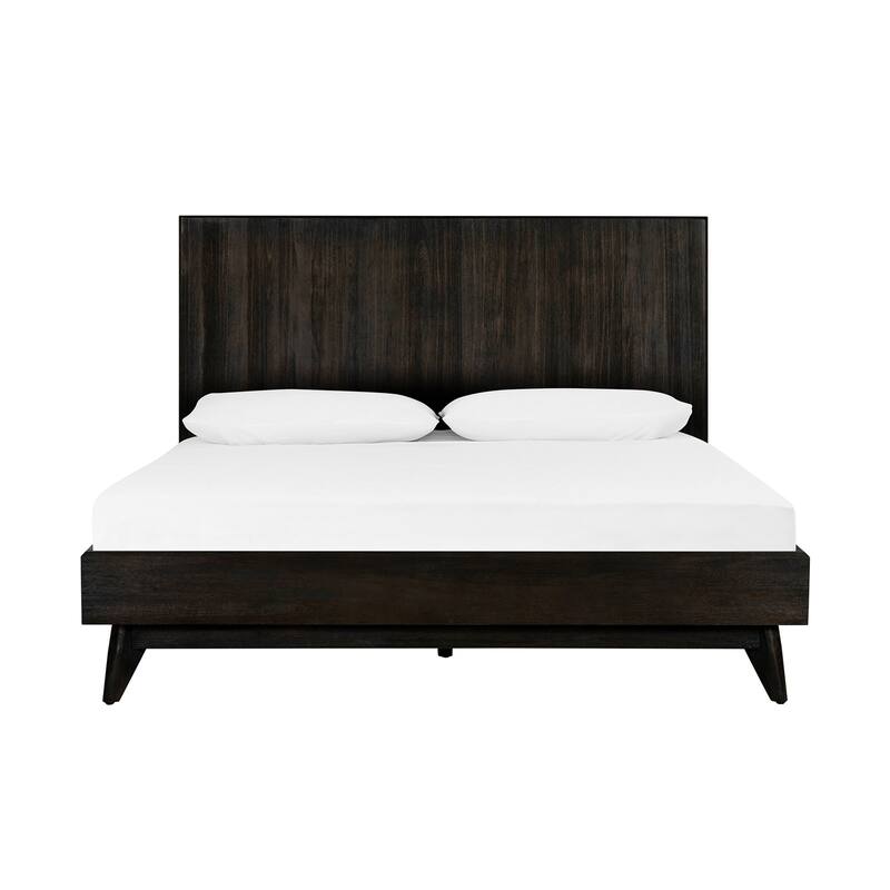 Acacia Platform Bed - Modern Wood Slat Bed Frame - Low Profile Bed - Bedroom Furniture