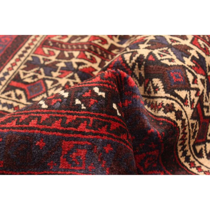 ECARPETGALLERY Hand-knotted Teimani Beige Wool Rug - 2'9 x 4'6