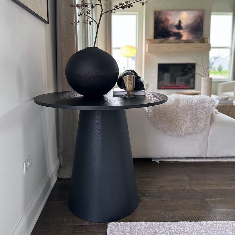 35" Fixed Pedestal Dining Table