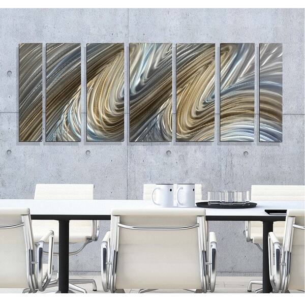 Shop Statements2000 Abstract Modern Metal Wall Art Panels Silver