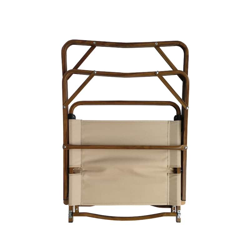 Foldable Portable Aluminium Chairs with Armrests (Set of 4)