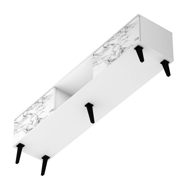 Manhattan Comfort Takajarvi Mid Century Modern Media Cabinet