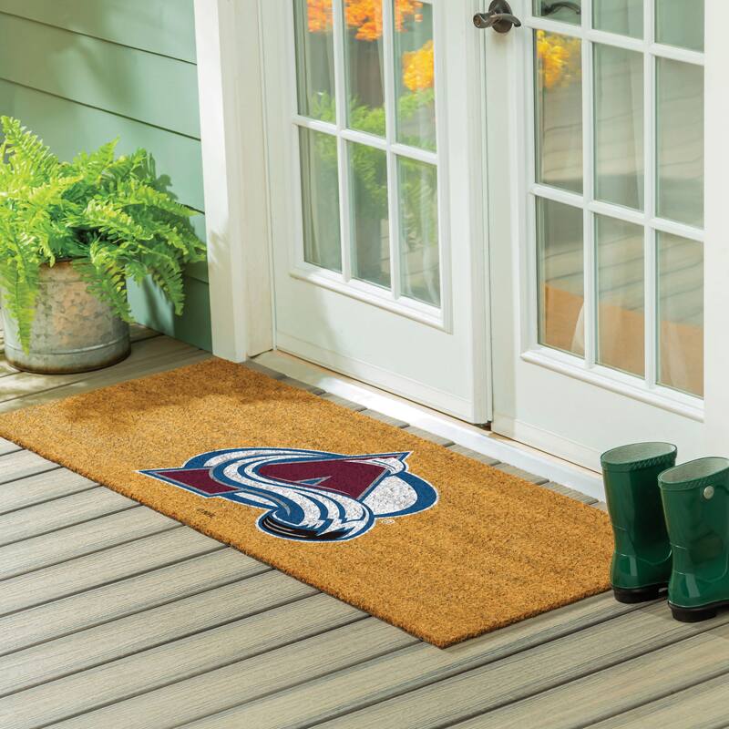 Colorado Avalanche Full Color Indoor/Outdoor Coir Mat - 60" x 24"