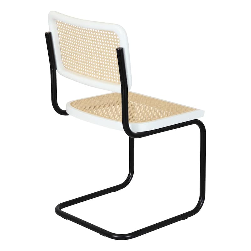Breuer Chair Company Marcel Breuer Cesca Cane Cantilever Side Chair w/ Black Steel Frame (Various Wood & Cane Colors)