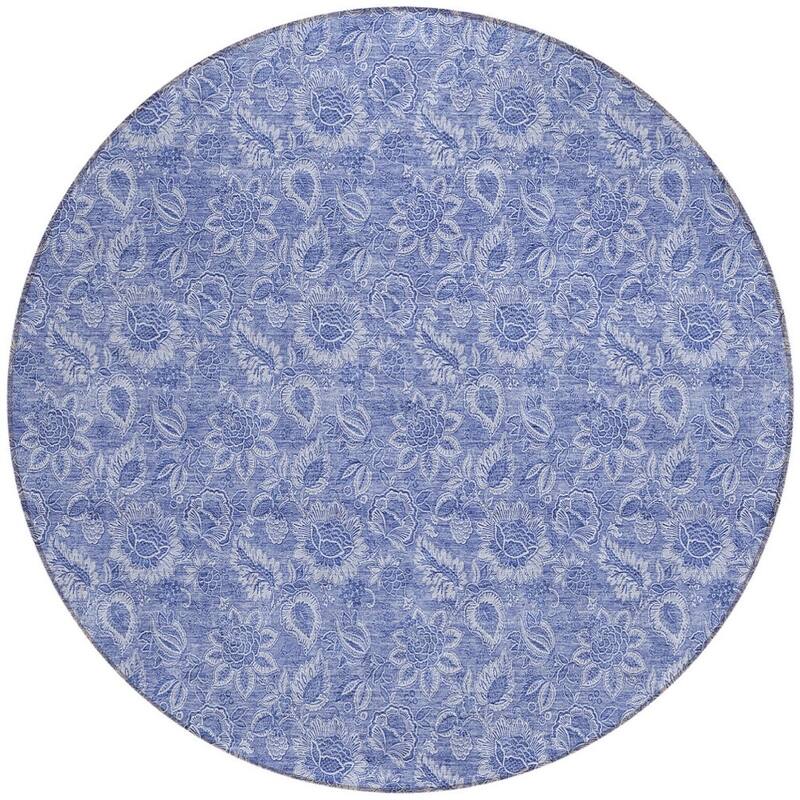 HomeRoots Floral Transitional Rectangle Outdoor Rug