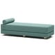 preview thumbnail 80 of 105, Jaxx Alon Daybed - Fold-Out Sleeper Chaise with Premium Memory Foam Queen-Size Mattress - Made in the USA