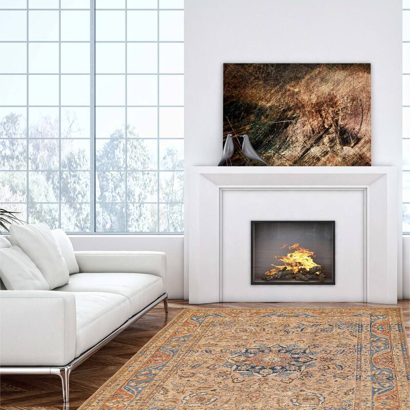 ECARPETGALLERY Hand-knotted Antalya Vintage Tan Wool Rug - 7'0 x 9'7