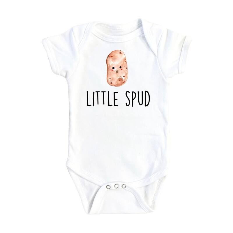 Potato Spud - Baby Boy Girl Clothes Infant Bodysuit Funny Cute Newborn - Natural - 0-3M
