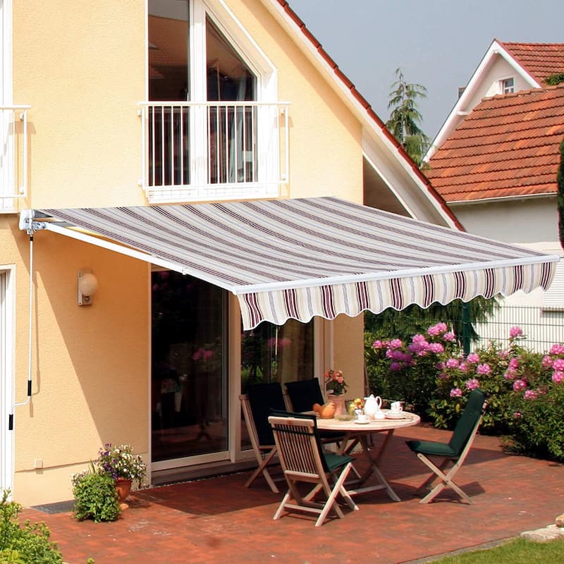 Manual Retractable Sun Shade Patio Awning