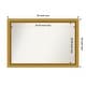 preview thumbnail 25 of 143, Townhouse Gold Framed Non-Beveled Custom Wall Mirror, Bathroom Vanity Mirror Outer Size: 37.75 x 25.75