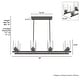 preview thumbnail 8 of 10, Hunter Hartland 8-Light Linear Chandelier - Dining Room, Kitchen Island - Modern Farmhouse, Industrial, Contemporary