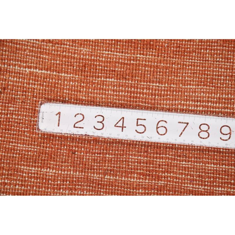 Orange Gabbeh Oriental Foyer Rug Contemporary Handmade Wool Carpet - 3'3"x 4'10"
