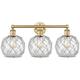 Option Brushed Brass / Clear Glass with White Rope