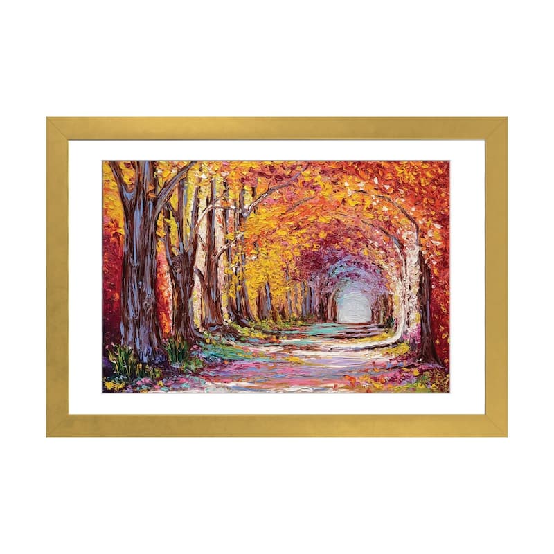 iCanvas "Into The Woods II" by Kimberly Adams - Gold - 16x24x1