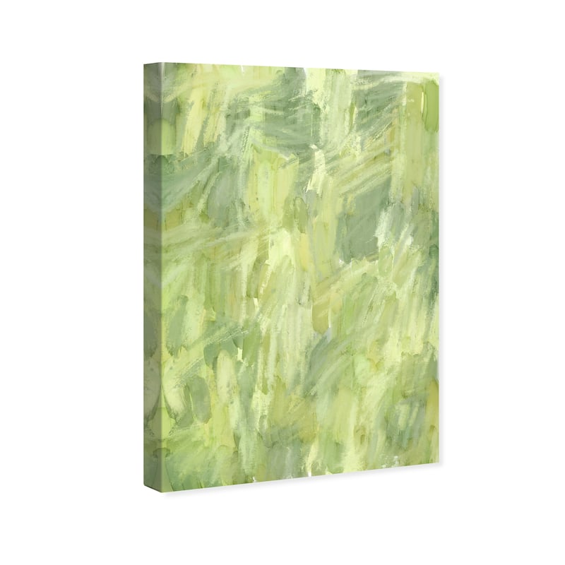 Wynwood Studio Canvas Abstract Guacamole Abstract Green and Modern & Contemporary Wall Art Canvas Print