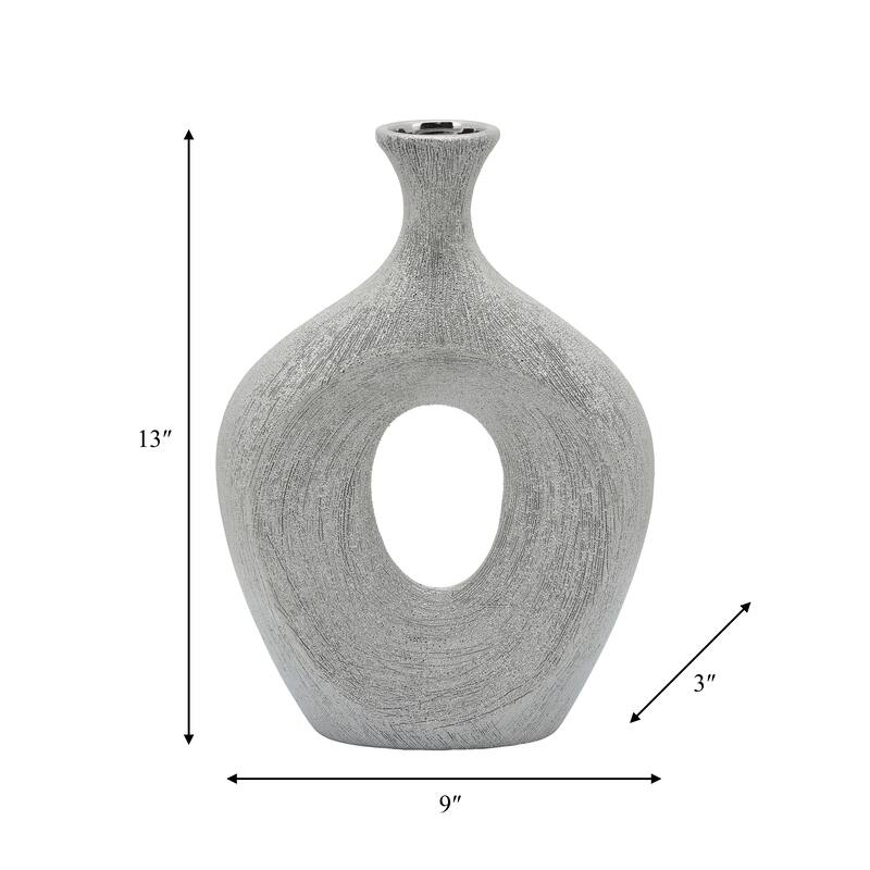Sagebrook Home Abstract Unique Cut Out Sculptural Vase