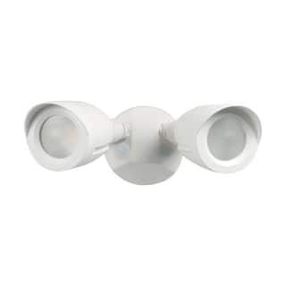 LED Security Light Dual Head White Finish 3000K
